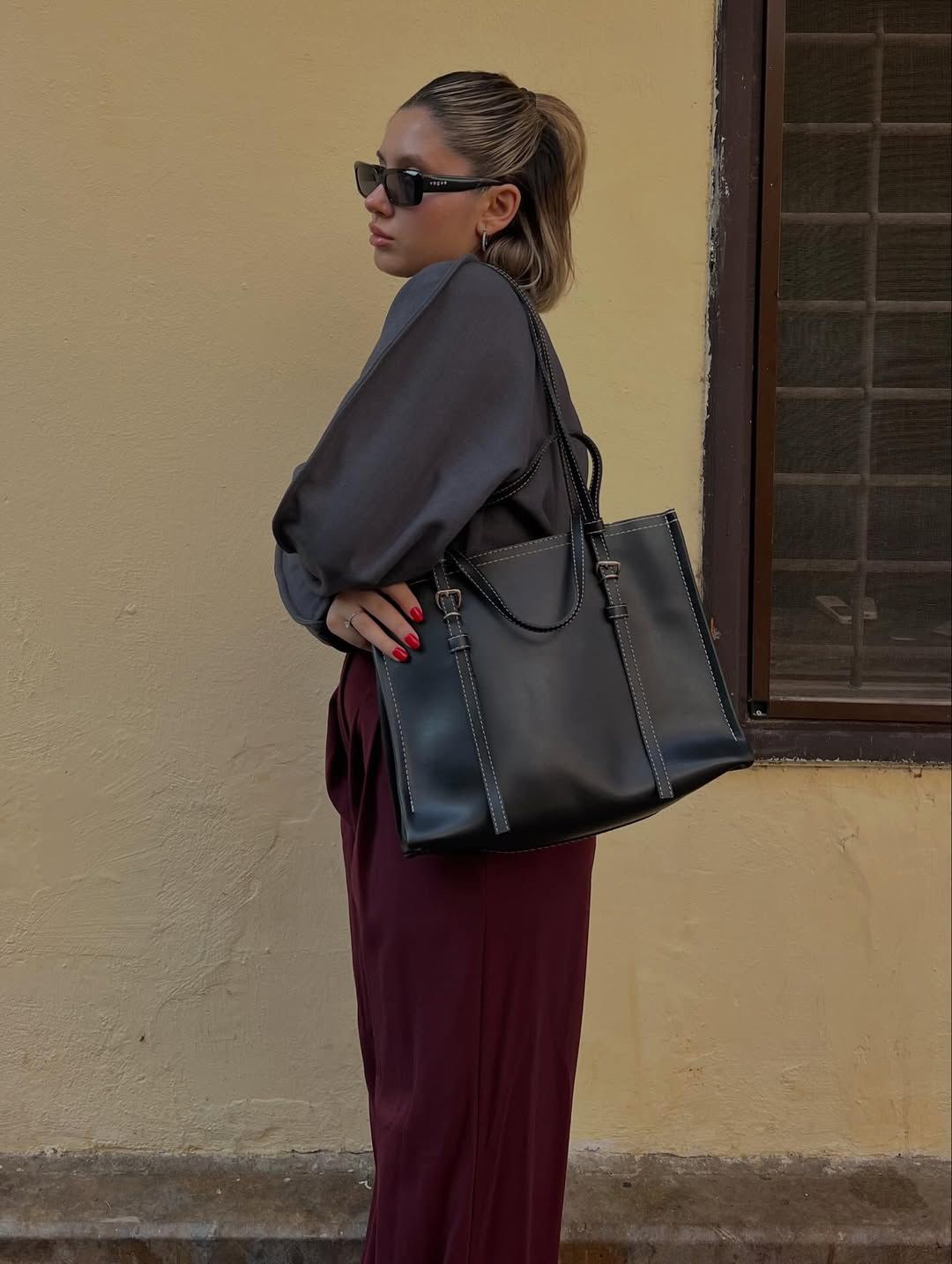 شنتة كتف جلد