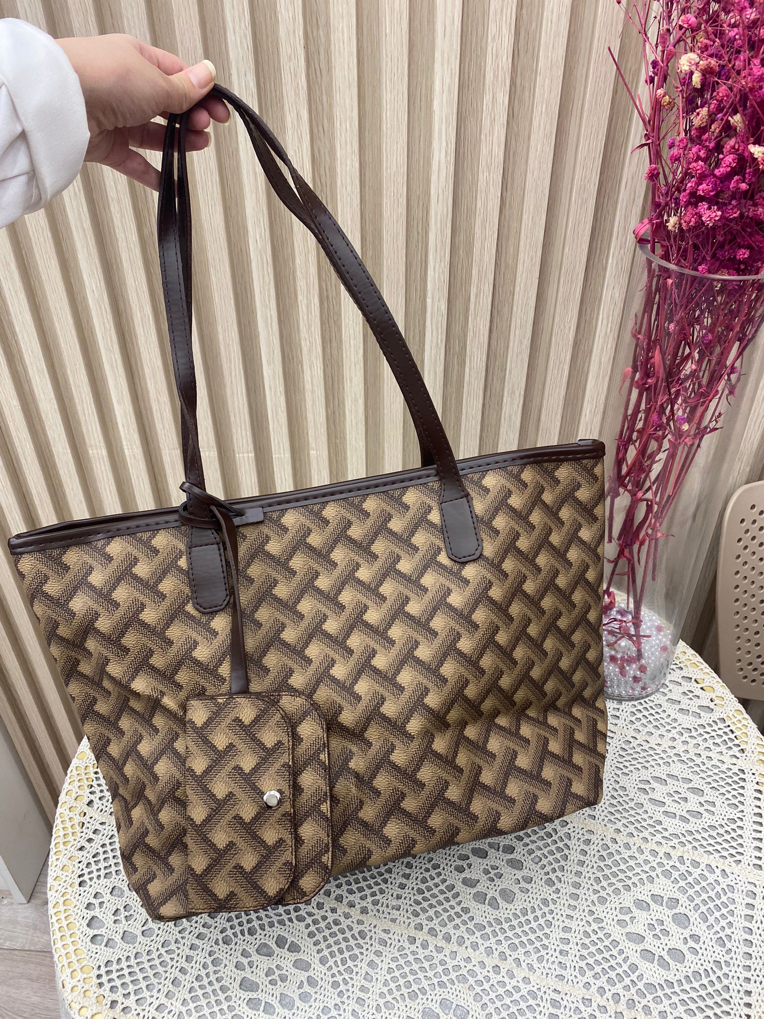 شنتة كتف مع جزدان صغير معلق مع الشنتة