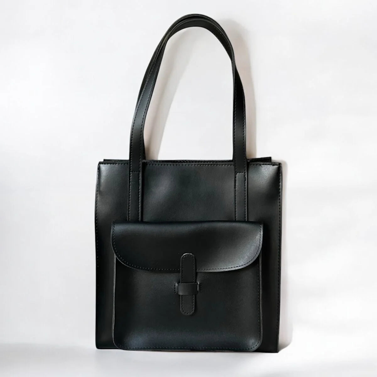 شنتة كتف جلد ب 3 دفات