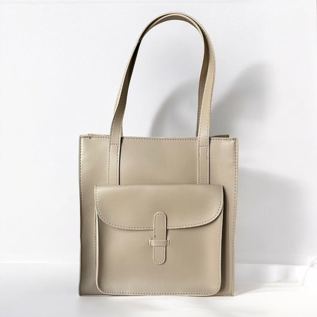 شنتة كتف جلد ب 3 دفات